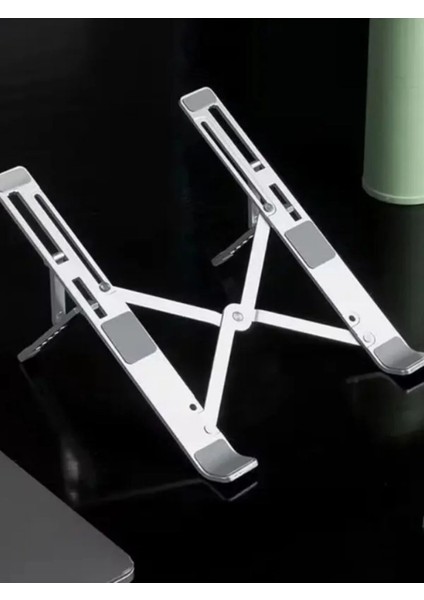 Model Zx Alüminyum, Ayarlı Laptop Macbook-Hp-Dell Tüm Markalara Uyumlu Laptop Standı