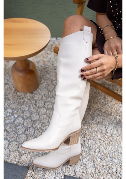 Negin Bej Deri Düz Çizme fiyatları