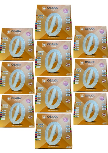 (10 adet) Osaka 40W Sarı-Günışığı-Beyaz E27 Duylu Simit Ampul