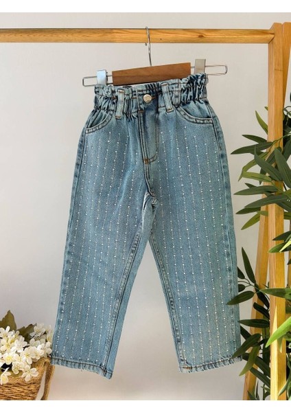 Taşlı Kız Çocuk Kot Pantolon fiyatları