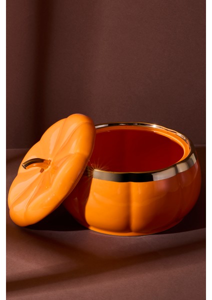 Balkabak Xxl Kapaklı Porselen Saklama Kabı 21X10.2 cm fiyatları