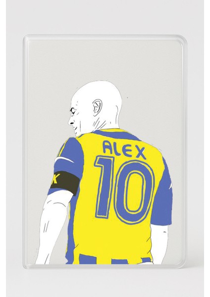 Şeffaf Pasaport Kılıfı Kalın Mikron Kart Bölmeli Desenli Pasaport Kabı - Efsane 10