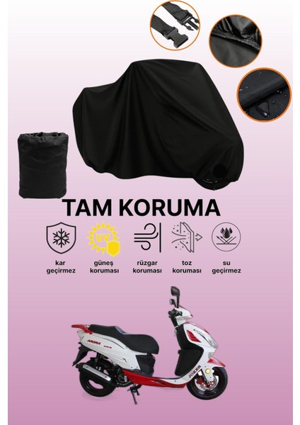 Siyah Arora Ar 150 T8-H Joker Uyumlu Motor Branda, Koruyucu Örtü, Motosiklet Brandası