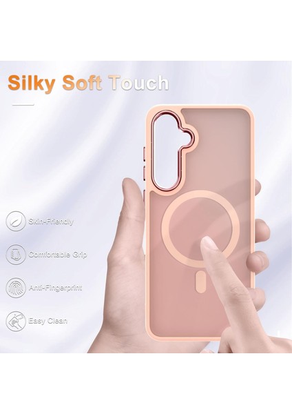 Samsung Galaxy A36 Uyumlu Ekran Koruyuculu Kılıf Magsafe Sarj Destekli Kamera Çıkıntılı Mat Kapak modelleri