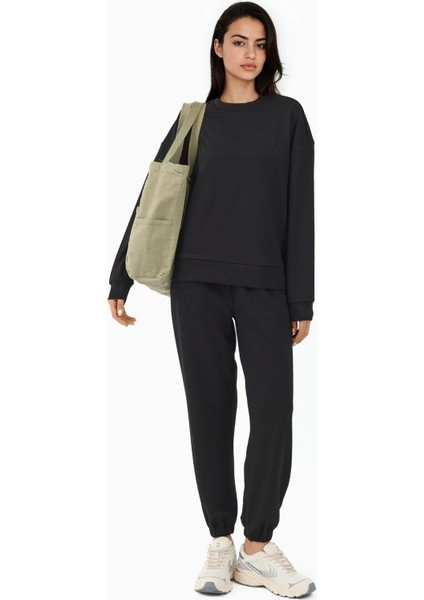 Kadın Esnek Bel Modal Touch Jogger Pantolon Siyah modelleri