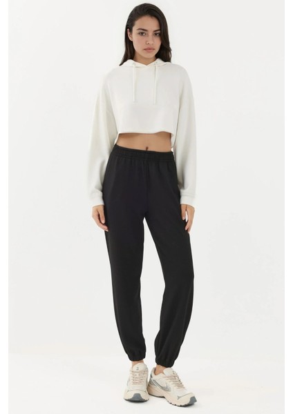 Kadın Esnek Bel Modal Touch Jogger Pantolon Siyah