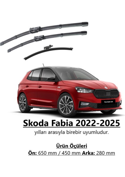 Skoda Fabia 4 2022-2025 Ön ve Arka Silecek Takımı
