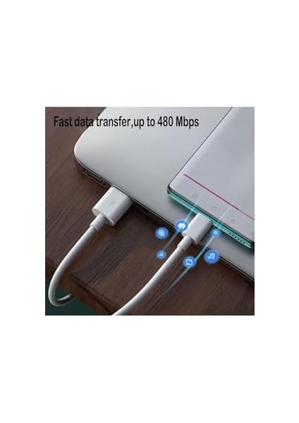 Type-C Usb-C 67W Max Hızlı Şarj USB Kablosu, Beyaz 2 Metre fiyatları
