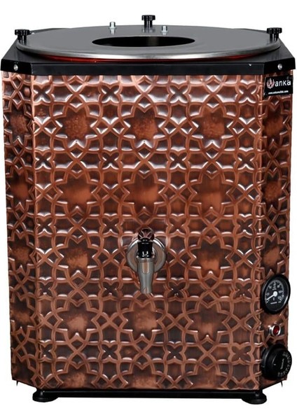 Mini Yeni Nesil Çay Makinesi 1 Demlikli 5 Litre Bakır