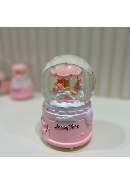 Atlı Karınca Motorlu Işıklı Müzikli Büyük Boy Kar Küresi TKY0408