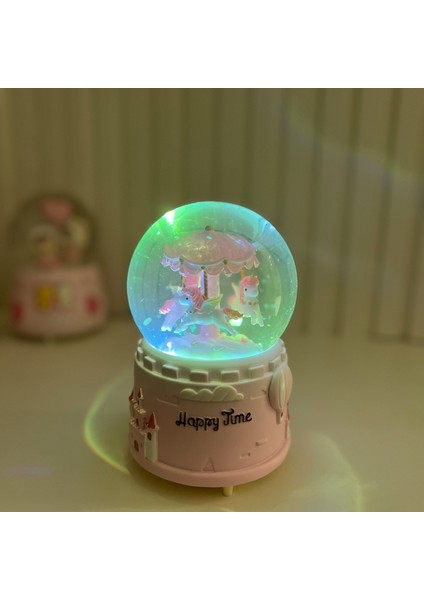 Atlı Karınca Motorlu Işıklı Müzikli Büyük Boy Kar Küresi TKY0408 modelleri