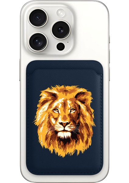 iPhone 11 12 13 14 15 16 17 Pro Max Plus Air Magsafe Mıknatıslı Lacivert Kartlık Sarıkırmızı Aslan
