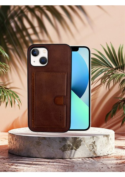 Kartlıklı Tutacaklı Iphone Hakiki Deri Koruyucu Kılıf Iphone 12/12 Pro