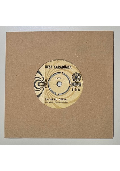 Neşe Karaböcek Batsın Bu Dünya - Perişan 45 Lik Plak (Orijnal 1976 Dönem Baskı)