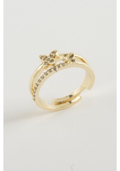 Kelebek Zirkon Taşlı Yüzük