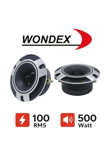 WX-615 Çifti 1000WAT-200W Rms 10 cm Spl Dome Tweeter Tiz 1. Sınıf Kalite