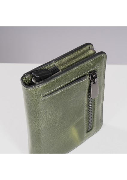 Thyke Vintage Deri Cüzdan Kartlık