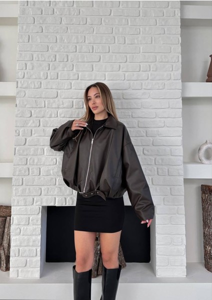 Yeni Sezon Bomber Deri Ceket Kadın fiyatları