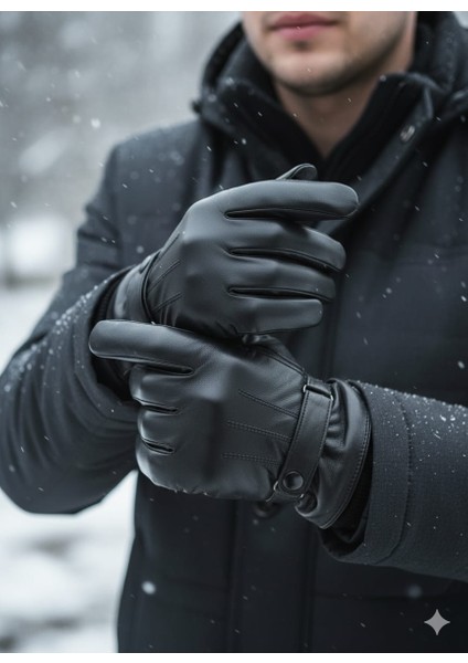 Erkek Suni Deri Eldiven