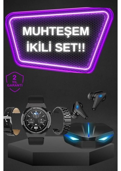 Kablosuz Bluetooth Bağlantılı Kulaklık ve Dokunmatik Ekran Akıllı Saat Arama C - MCT4235-7436 fiyatları