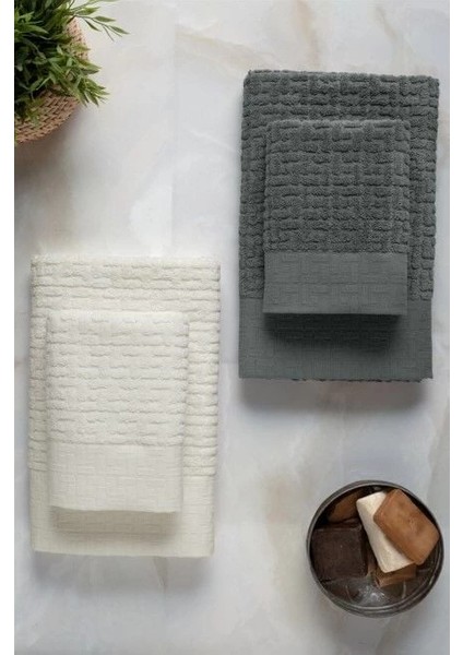 Altınbaşak Bambi Banyo Seti Antrasit Krem modelleri