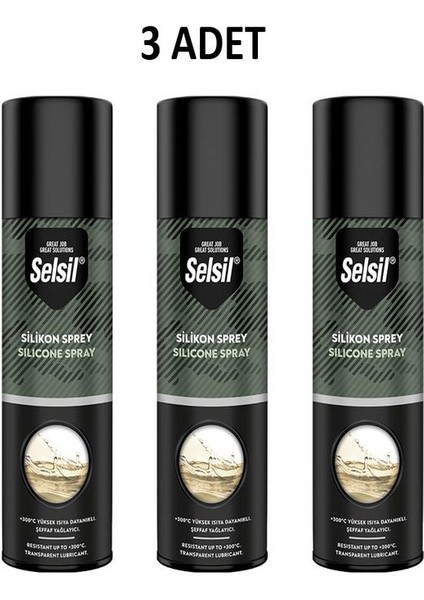 Silikon Sprey 200 ml 3 Adet