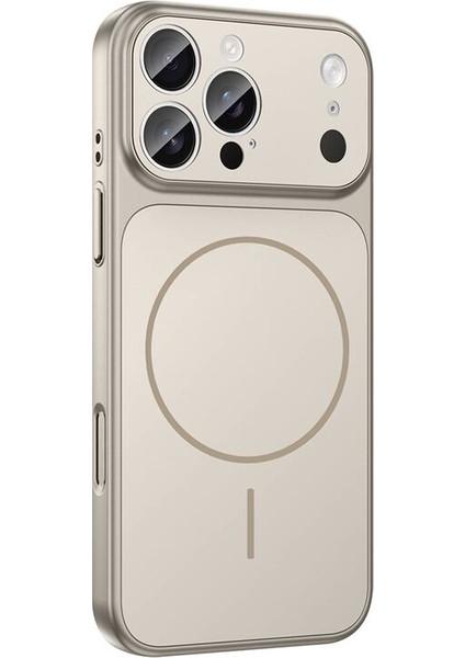 Apple iPhone 16 Pro Max Uyumlu Kılıf Zebana Titanmag Colorshield Kılıf (Kablosuz Şarj) Gri fiyatları