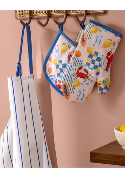 La Mer Vintage 3'lü Mutfak Seti - Mavi fiyatları