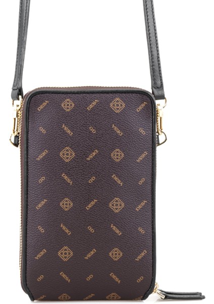 Adale Siyah Kadın Monogram Telefon Çantası modelleri