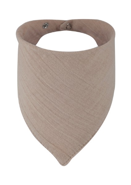 3'lü Müslin Çift Çıtçıtlı %100 Pamuk Bebek Mama / Salya Önlüğü,yakalık,boyunluk-Camel, Beyaz, Yeşil modelleri