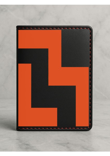 Ruhsat Koruyucu Baskılı Kart Bölmeli Siyah Vinlex Deri Ruhsat Kabı Kılıfı Road