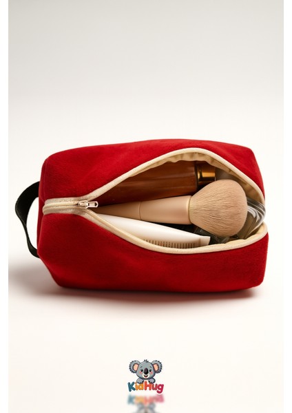 Peluş Yumuşacık Makyaj Çantası 25 cm Kadın Organizer Premuim Kumaş [ 5 Farklı Renk Seçeneği ] fiyatları
