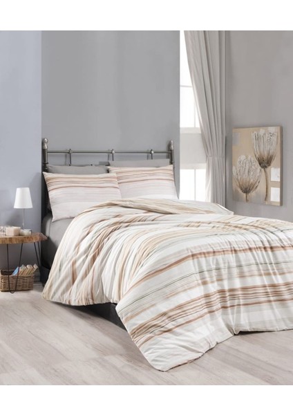 Çift Kişilik % 100 Pamuk Nevresim Takımı Cream fiyatları