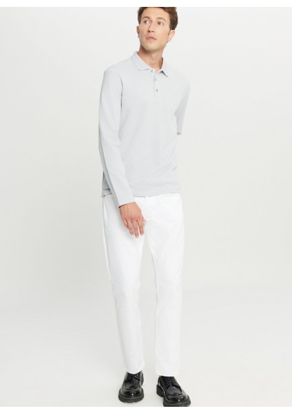 Polo Yaka Gri Erkek Sweatshırt ACE052261086_GRI fiyatları