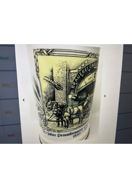 Alman Sahm Tankart - 27 cm Yüksekliğinde