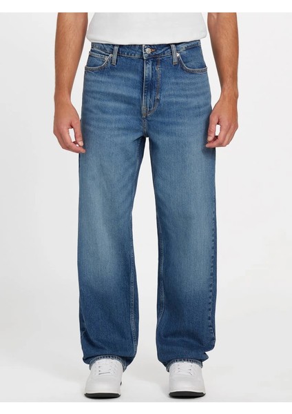 Jett Erkek Mavi Loose Fit Jean M5BA0PD4K30-FLXI