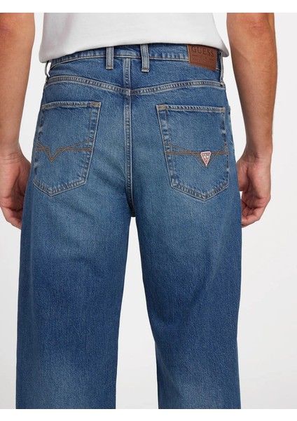 Jett Erkek Mavi Loose Fit Jean M5BA0PD4K30-FLXI indirimleri