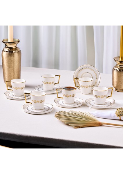 Marilla 12 Parça 6 Kişilik Kahve Fincan Takımı 90 ml