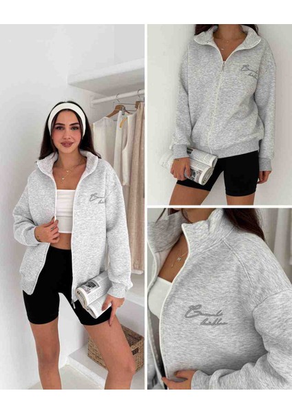 Kadın Siyah Fermuarlı Modal Hırka modelleri