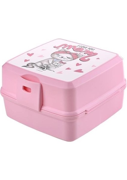 Sıladanal® Kendiliğinden Kaşık Çatallı Beslenme Kutusu 4 Bölmeli Çocuk Beslenme Kabı Saklama Kutusu