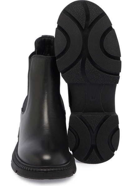 Siyah Hakiki Nubuk Deri Kadın Casual Bot - K24K1BT67509-A23 fırsatları