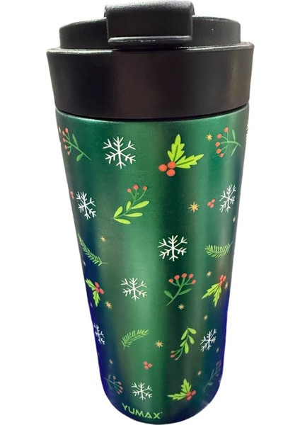 Çelik Mug termos 330 ml Sıcak Soğuk sızdırmaz özel tasarım uzun süre sıcak soğuk korumalı YEŞİL