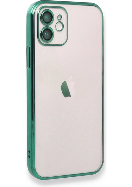 iPhone 12 Kılıf Lensli Silikon - Yeşil - MRS2525-8834 fiyatları
