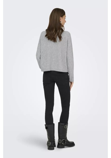 Kadın Onlpıemonte Sıfır Yaka Torba Cepli Yünlü Hırka 15344118 Açık Gri indirimleri