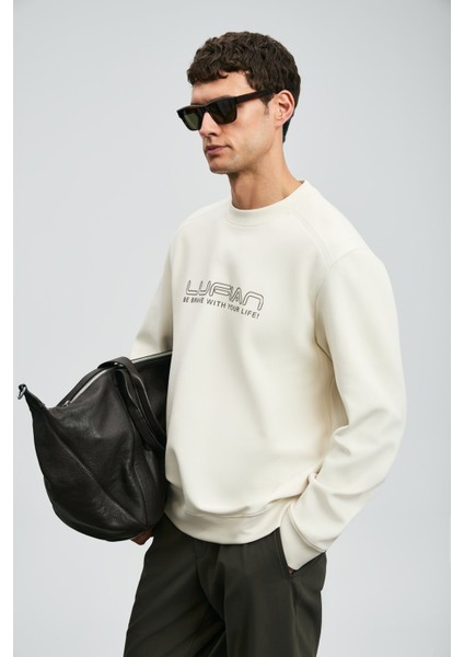 Erkek Luther Sweatshirt 112030171 Ekru modelleri