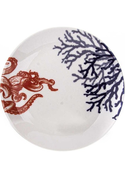 Marine Ahtapot Düz Tabak 19 cm