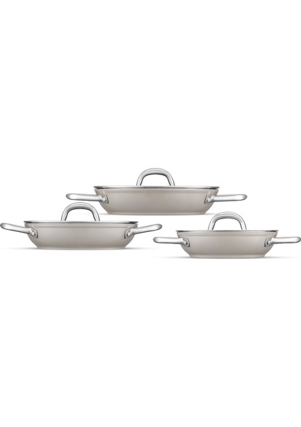 Swiss Crystal Bej 6 Parça Sahan Seti