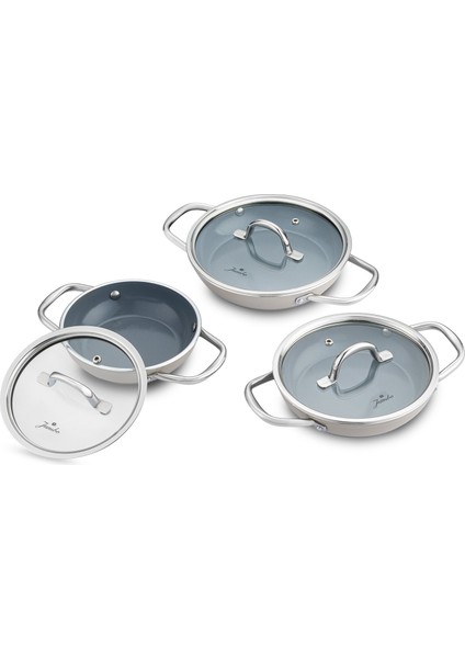 Swiss Crystal Bej 6 Parça Sahan Seti fiyatları