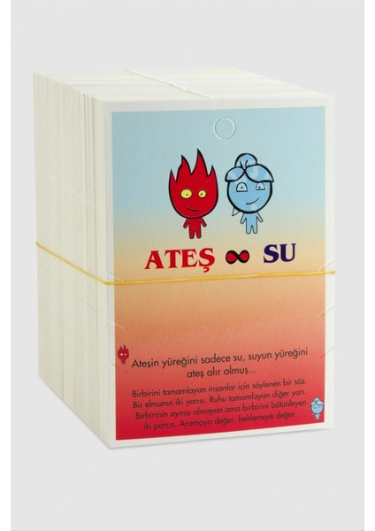 Ateş Su Bileklik Kartı