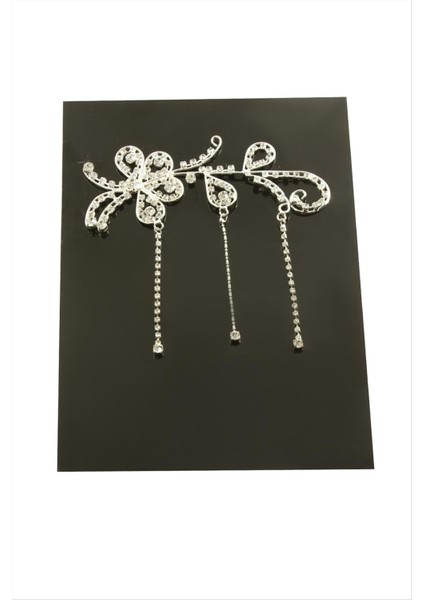 Kelebek Taşlı Saç Aksesuarı